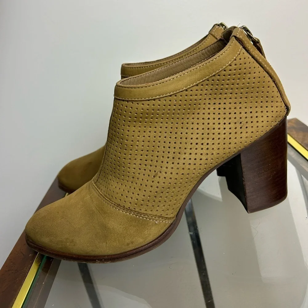 Chocolat Blu‎ 39-Us 8.5 Ankle boots  Soft Leather Brown light Western Cowgirl